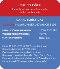 xerox specs